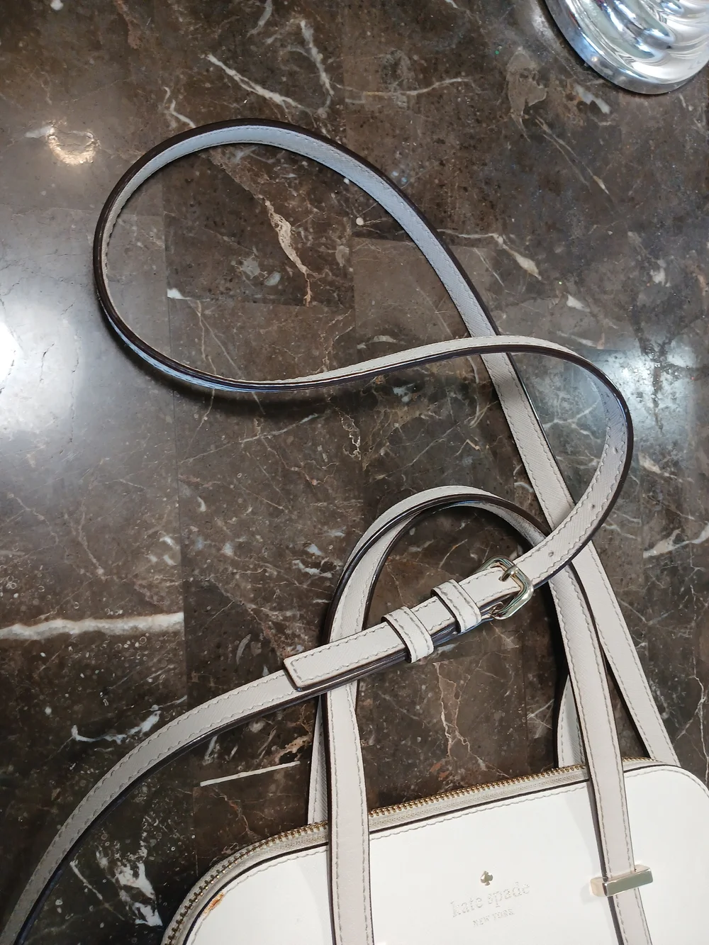 Kate Spade Cream Saffiano Leather Dome Satchel